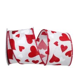 Ribbon^Reliant Ribbon Heart Glitter Tales Ribbon, 2.5" X 10Yd