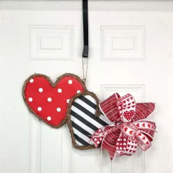 Ribbon^Reliant Ribbon Heart Stripe Wired Ribbon, 1.5