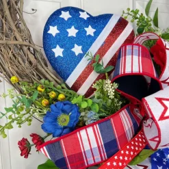 Door Decor^* Hearts Of Patriotism Wreath