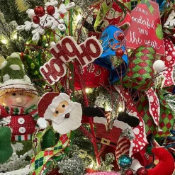 Floral^Craig Bachman Ho-Ho-Ho Santa Spray