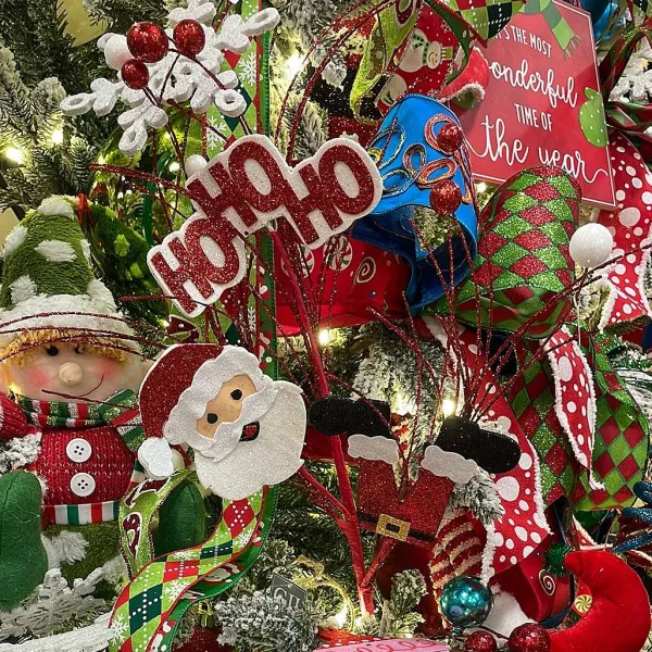 Floral^Craig Bachman Ho-Ho-Ho Santa Spray