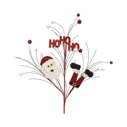 Floral^Craig Bachman Ho-Ho-Ho Santa Spray