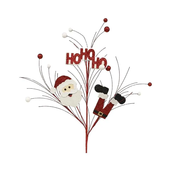 Floral^Craig Bachman Ho-Ho-Ho Santa Spray