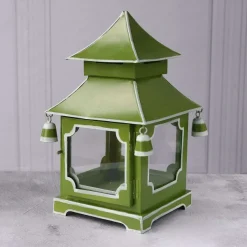 Table Decor^Beatriz Ball Holiday Pagoda Lantern, Green