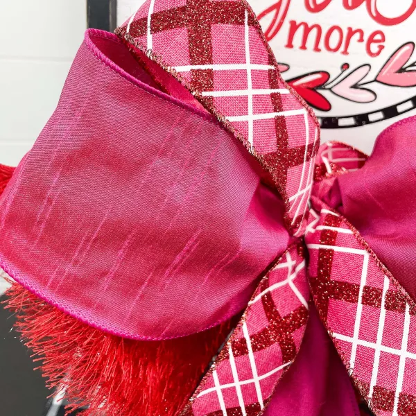 Ribbon^Reliant Ribbon Hot Pink Dupioni Supreme, 4" X 10Yd