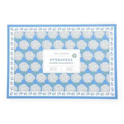 Spring^Two's Company Hydrangea Paper Placemats