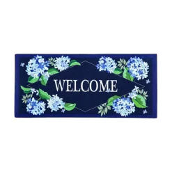 Rugs & Mats^Evergreen Hydrangea Welcome Sassafras Switch Mat