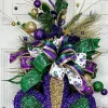 Door Decor^* It's A Mardi Party Teardrop