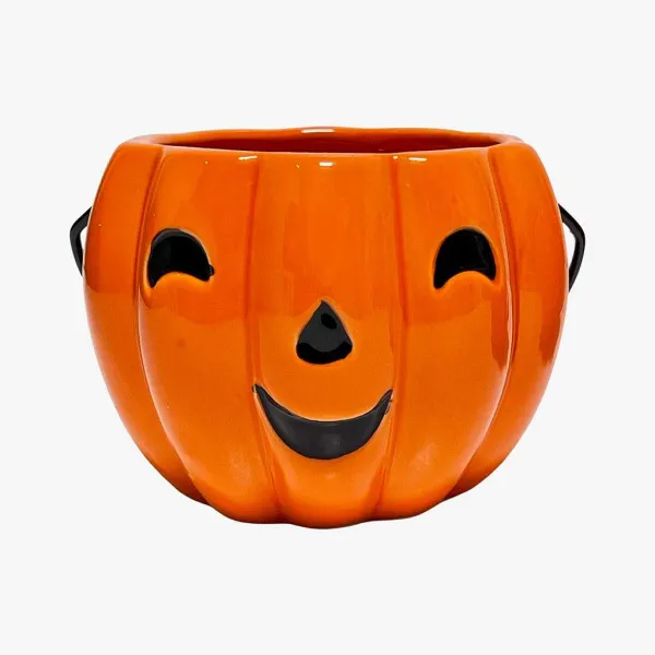 Table Decor^Transpac Jack-O-Lantern Bowl