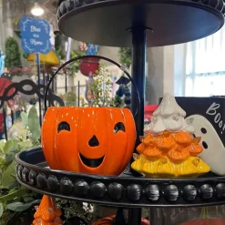 Figurines^Transpac Jack-O-Lantern Bowl