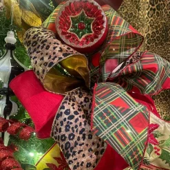Ribbon^Farrisilk Jungle Leopard Ribbon, 4"X10Yd