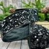 Happy New Year^D. Stevens Kaleidoscopic Sequin Black Ribbon, 2.5" X 10Yd