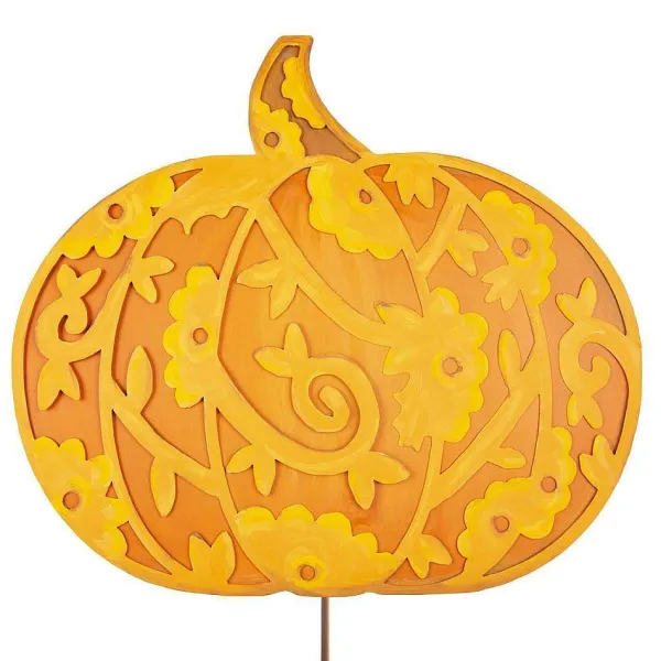 Table Decor^The Round Top Collection Lace Pumpkin