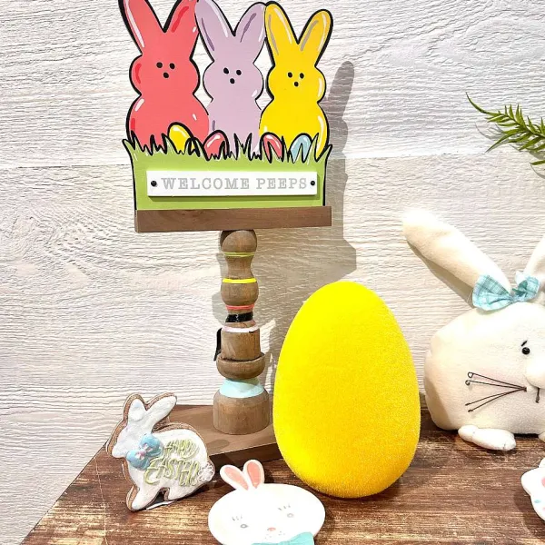Table Decor^180 Degrees Large Flocked Egg Figurine