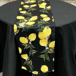 Kitchen & Dining^D. Stevens Lemon Branch Table Decor Runner 13"X90"