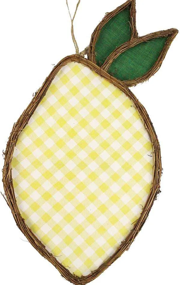 Door Decor^Craig Bachman Lemon Fabric Grapevine Door Design
