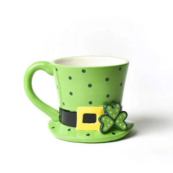 Kitchen & Dining^Happy Everything Leprechaun Hat Shaped Mug By !