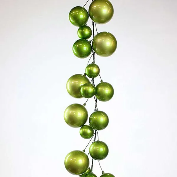 St. Patrick's Day^Farrisilk Lime Green Ball Garland, 10'