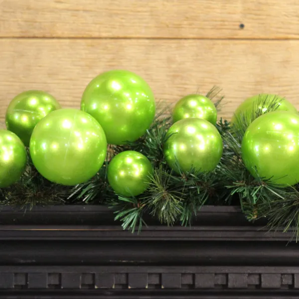 St. Patrick's Day^Farrisilk Lime Green Ball Garland, 10'