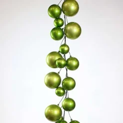 Spring^Farrisilk Lime Green Ball Garland, 10'
