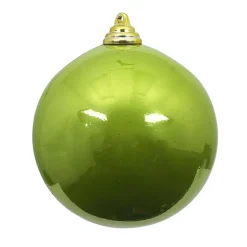 St. Patrick's Day^Farrisilk Lime Green Candy Apple Ball Ornament, 8"