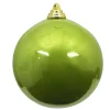 Mardi Gras^Farrisilk Lime Green Candy Apple Ball Ornament, 6"