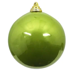 Spring^Farrisilk Lime Green Candy Apple Ball Ornament, 6