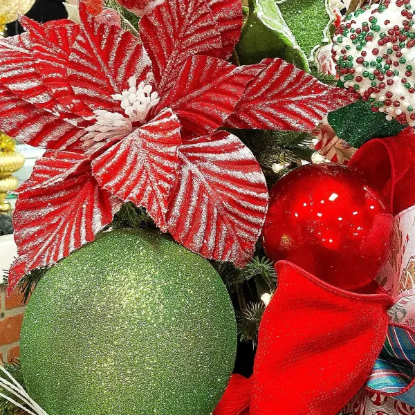 Ball Ornaments^Farrisilk Lime Green Glitter Ball Ornament, 4"