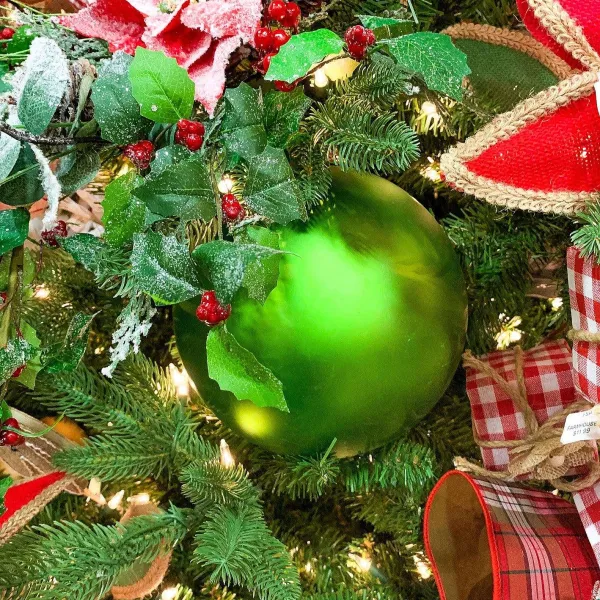 Ball Ornaments^Farrisilk Lime Green Matte Ball Ornament, 8"