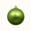 Mardi Gras^Farrisilk Lime Green Matte Ball Ornament, 6"