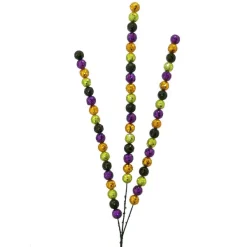 Floral^Liberty Floral Lime Green, Orange, Black & Purple Glitter Ball Spray