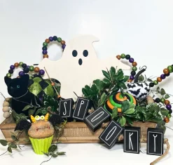 Floral^Liberty Floral Lime Green, Orange, Black & Purple Glitter Ball Spray