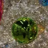 St. Patrick's Day^Farrisilk Lime Green Shiny Ball Ornament, 6"