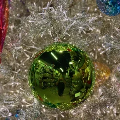 St. Patrick's Day^Farrisilk Lime Green Shiny Ball Ornament, 6"