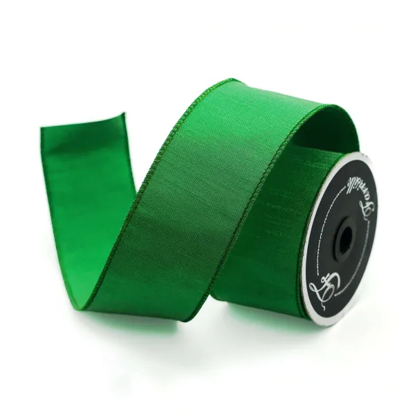 Mardi Gras^Farrisilk Lime Luster Ribbon, 2.5" X 10Yd