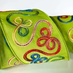St. Patrick's Day^Farrisilk Lime Whimsy Ribbon, 4