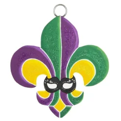 Wall Decor^The Round Top Collection Mardi Gras Fleur De Lis Charm