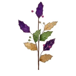 Mardi Gras^Regency Mardi Gras Leaf Spray