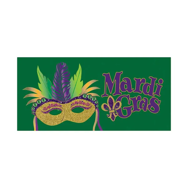Rugs & Mats^Evergreen Mardi Gras Mask Sassafras Switch Mat Insert