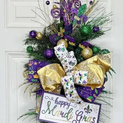 Mardi Gras^Craig Bachman Mardi Gras Pattern Ribbon, 2.5" X 10Yd