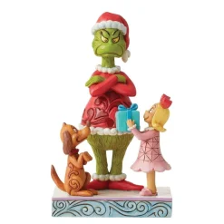 Focal Points^Department 56 Max And Cindy Giving Gift To Grinch Figurine, Dept. 56 Village