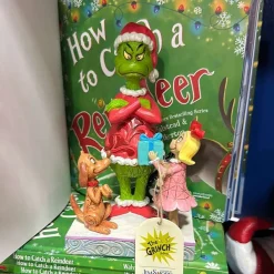Home Accents^Department 56 Max And Cindy Giving Gift To Grinch Figurine, Dept. 56 Village