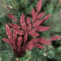 Floral^Direct Export Co. Merlot Bayleaf Glitter Spray