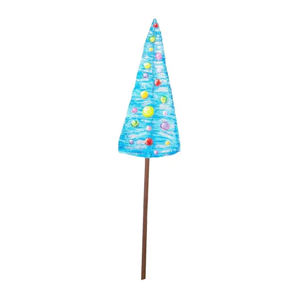 Pot Stakes^The Round Top Collection Merry & Bright Bottle Brush Trees