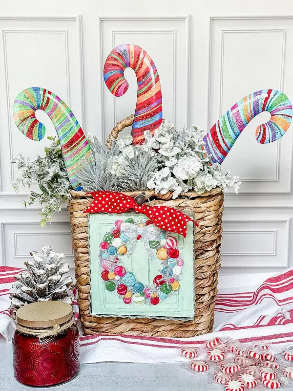 Wall Decor^The Round Top Collection Merry & Bright Candy Cane Minis