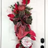Floral^Craig Bachman Metallic And Glitter Magnolia Leaf Spray