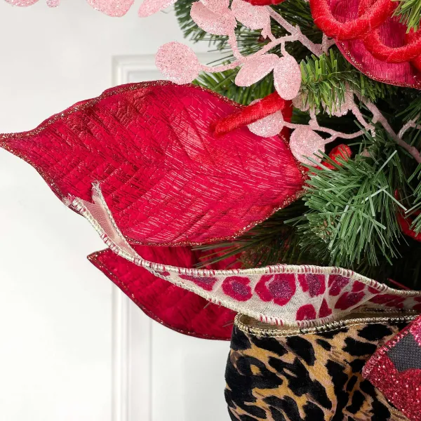 Sprays^Craig Bachman Metallic And Glitter Magnolia Leaf Spray