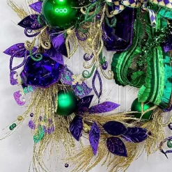 Mardi Gras^D. Stevens Metallic Pleated Ruffle Ribbon, 4