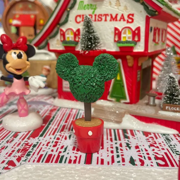 Table Decor^Department 56 Mickey Topiary, Dept. 56 Village