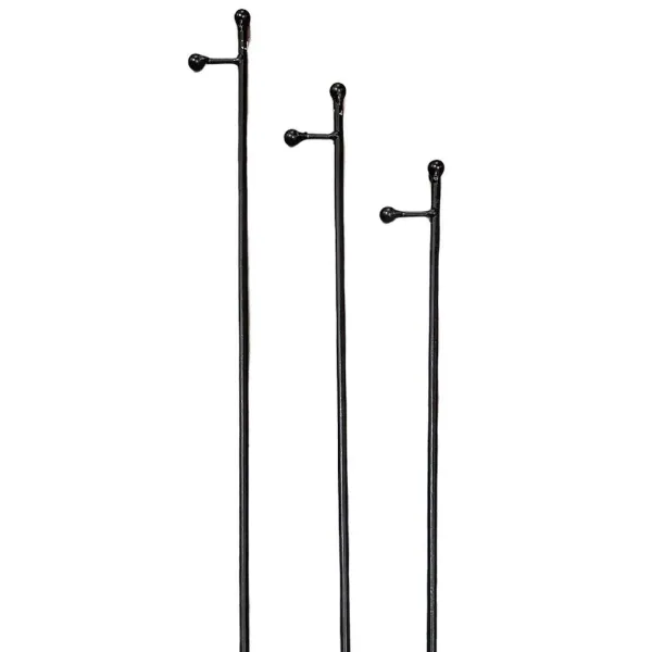 Table Decor^The Round Top Collection Mini Gallery & Charm Stake, Black